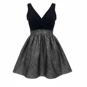 Max & Cleo black and silver metallic party mini dress
Black/silver Size 4